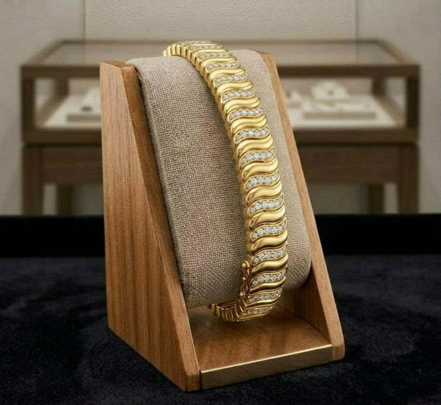 Men's Gold Diamond Bracelet, Timeless Modern Jewelry for Him