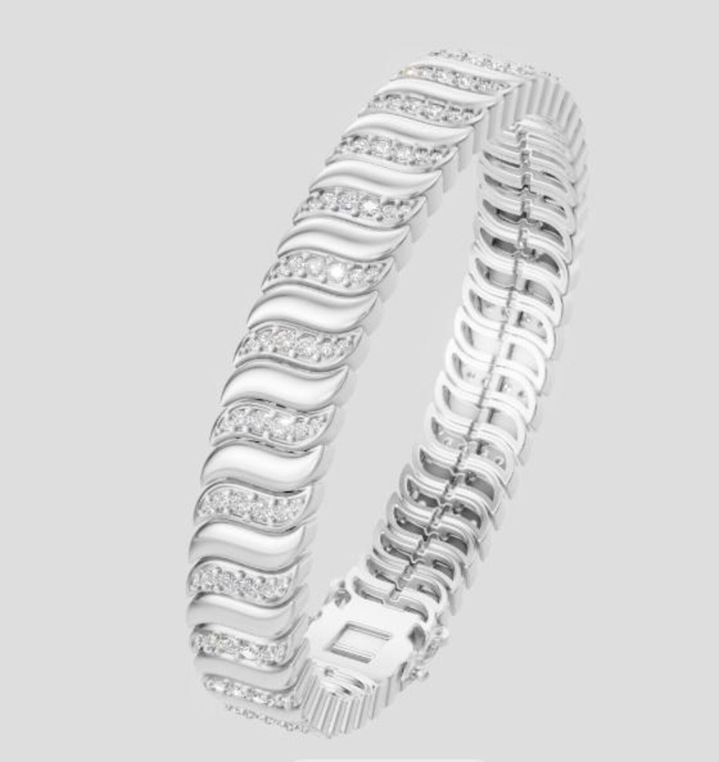Men's Gold Diamond Bracelet, Timeless Modern Jewelry for Him