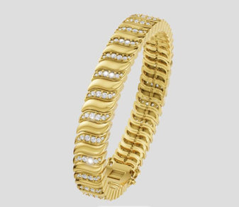 Men's Gold Diamond Bracelet, Timeless Modern Jewelry for Him