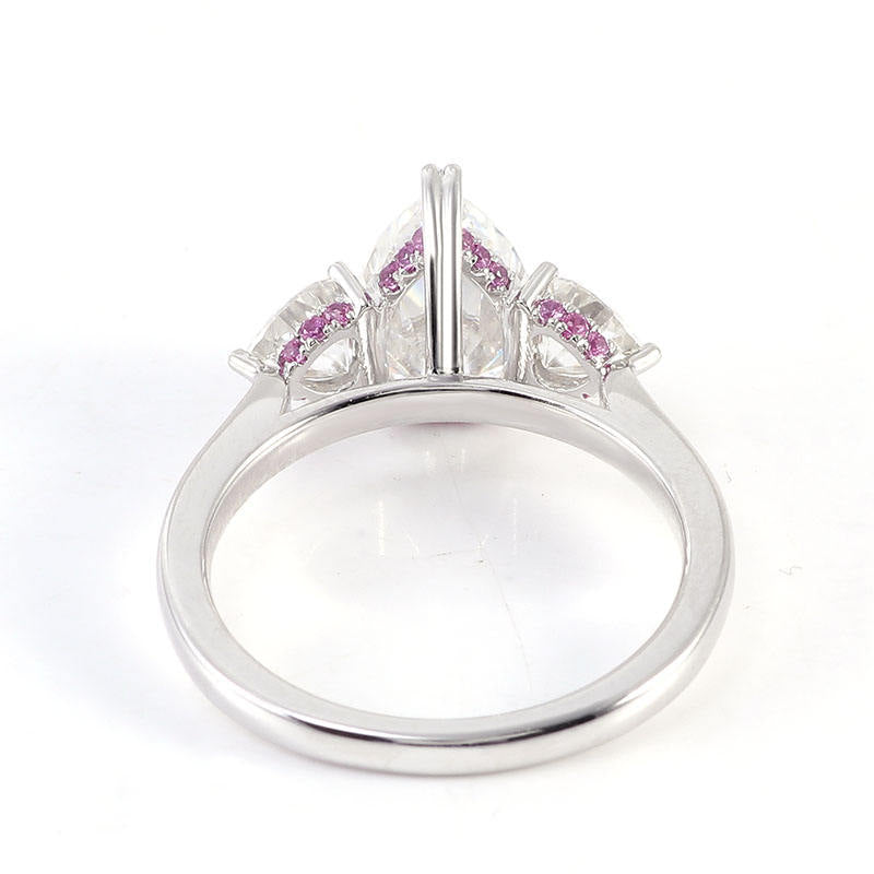 Elegant Pear Cut Diamond Ring