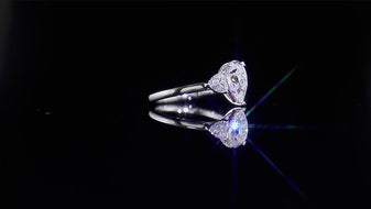 Elegant Pear Cut Diamond Ring